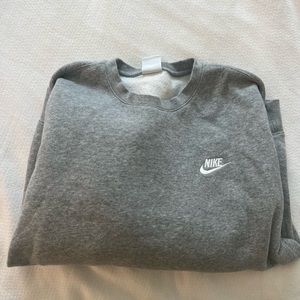 Grey nike crewneck